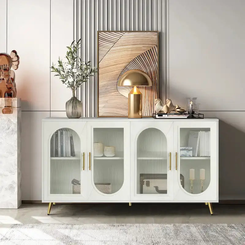 Meuble TV en bois avec armoire de rangement