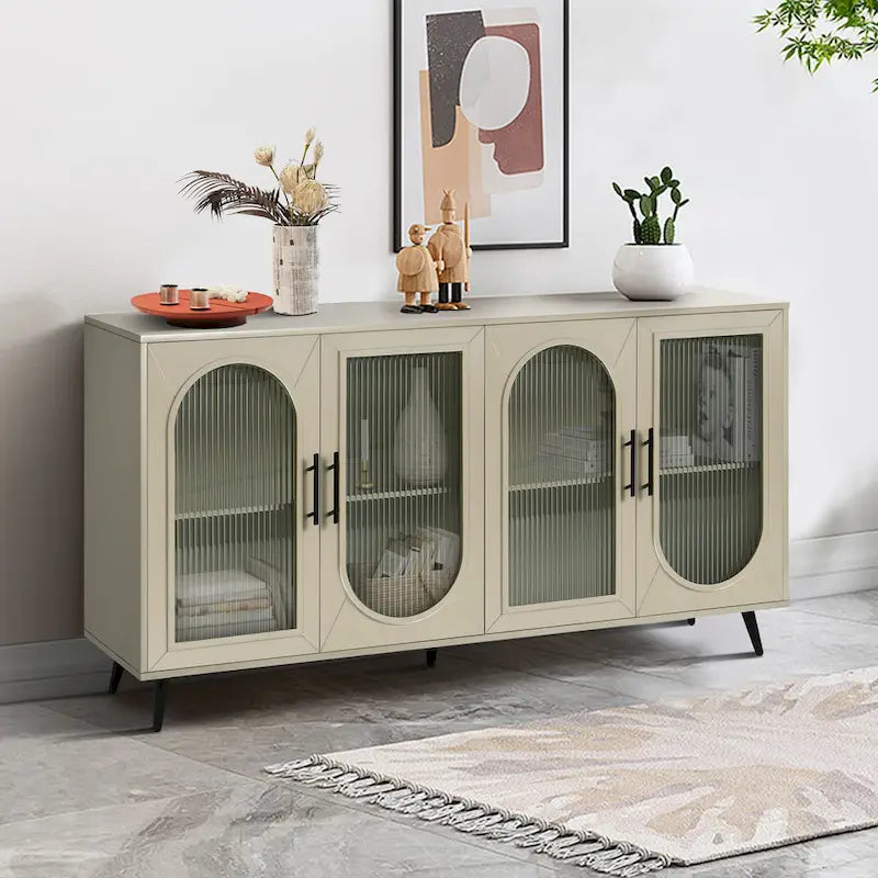 Meuble TV en bois avec armoire de rangement