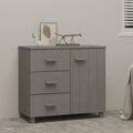 Meuble buffet/bahut avec rangement pour cuisine - En pin massif 90x40x80 cm