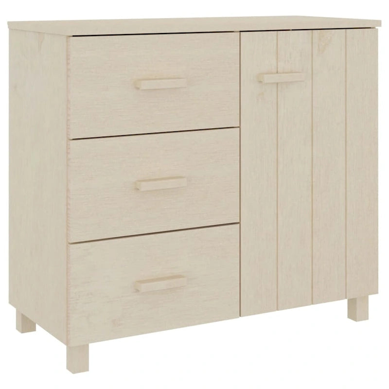 Meuble buffet/bahut avec rangement pour cuisine - En pin massif 90x40x80 cm