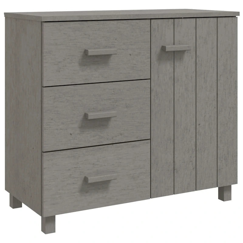 Meuble buffet/bahut avec rangement pour cuisine - En pin massif 90x40x80 cm