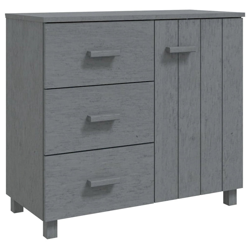 Meuble buffet/bahut avec rangement pour cuisine - En pin massif 90x40x80 cm