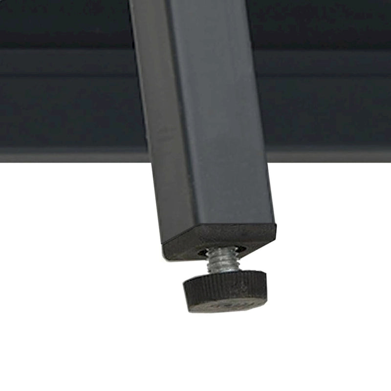 Bahut anthracite 75x35x105 cm Acier et verre