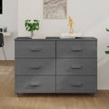 Bahut de salle à manger, meuble console avec rangement en pin massif – 44,5x15,7x31,5