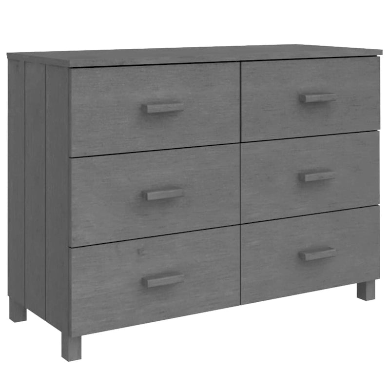 Bahut de salle à manger, meuble console avec rangement en pin massif – 44,5x15,7x31,5