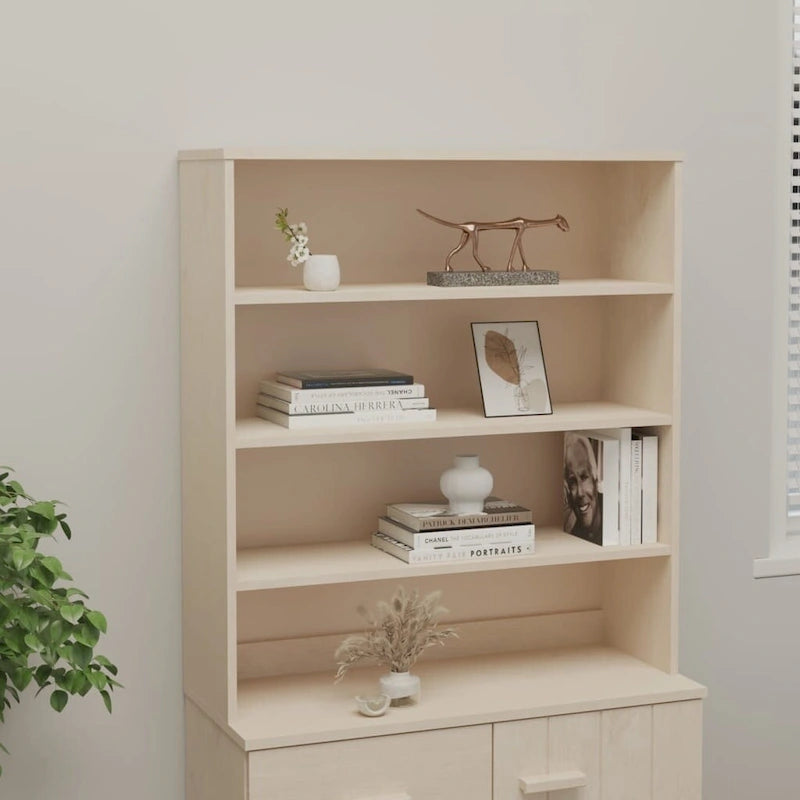 Dessus de meuble pour buffet haut de couloir en pin massif - 90x30x100 cm