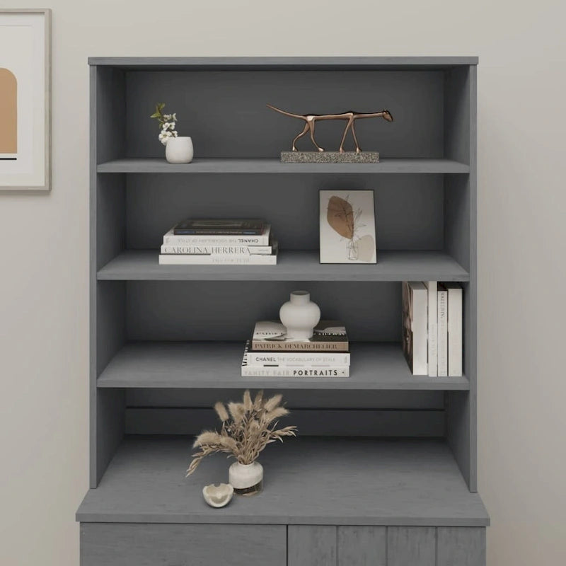 Dessus de meuble pour buffet haut de couloir en pin massif - 90x30x100 cm