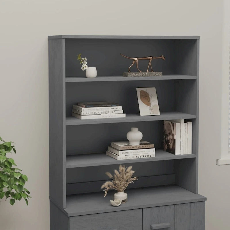 Dessus de meuble pour buffet haut de couloir en pin massif - 90x30x100 cm