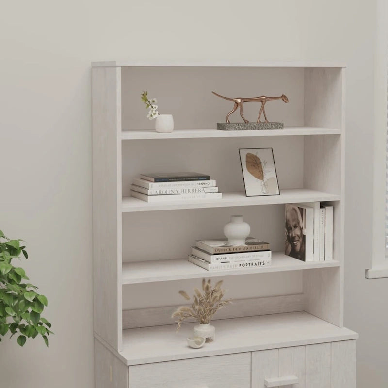 Dessus de meuble pour buffet haut de couloir en pin massif - 90x30x100 cm