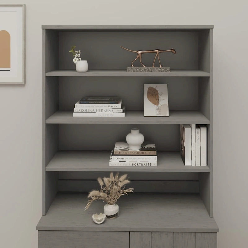 Dessus de meuble pour buffet haut de couloir en pin massif - 90x30x100 cm