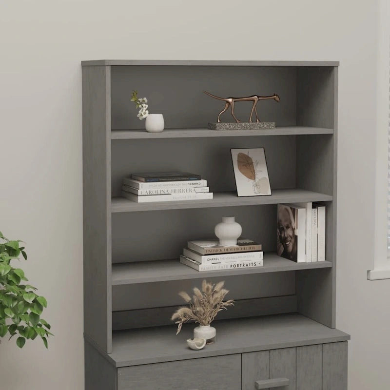 Dessus de meuble pour buffet haut de couloir en pin massif - 90x30x100 cm