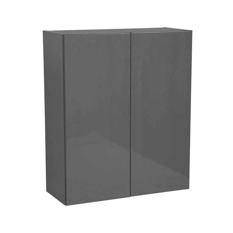 Meuble haut 33 x 36 – Double porte – Gris – 33 x 36 x 12