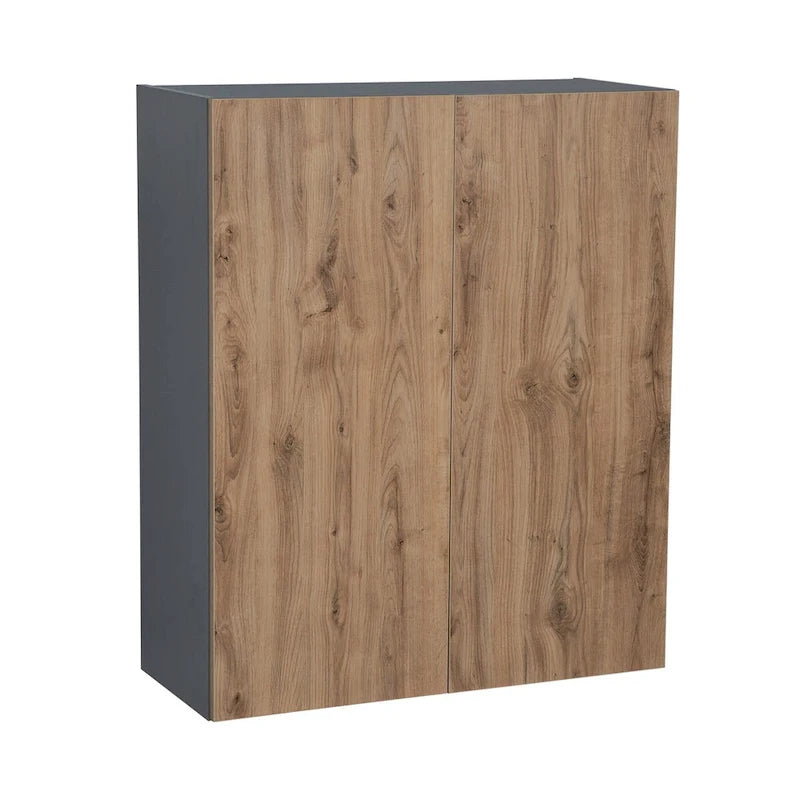 Meuble haut 33 x 36 – Double porte – Gris – 33 x 36 x 12