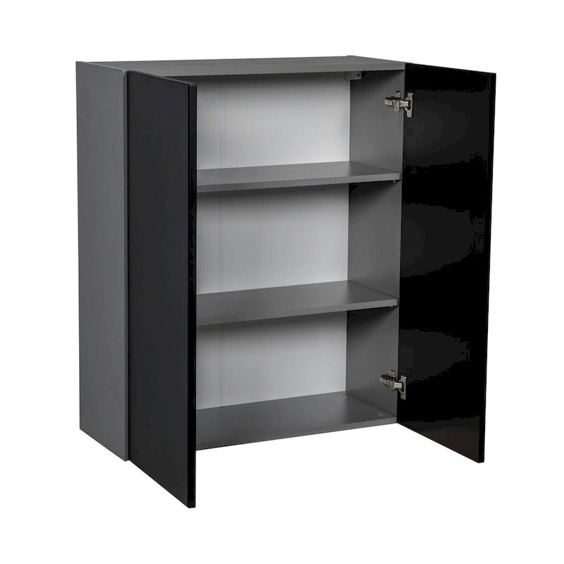 Meuble haut 33 x 36 – Double porte – Gris – 33 x 36 x 12