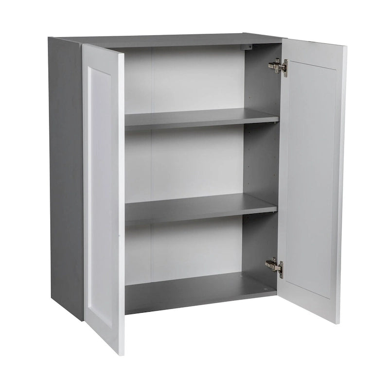 Meuble haut 33 x 36 – Double porte – Gris – 33 x 36 x 12