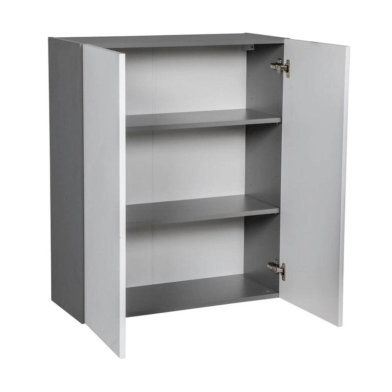 Meuble haut 33 x 36 – Double porte – Gris – 33 x 36 x 12