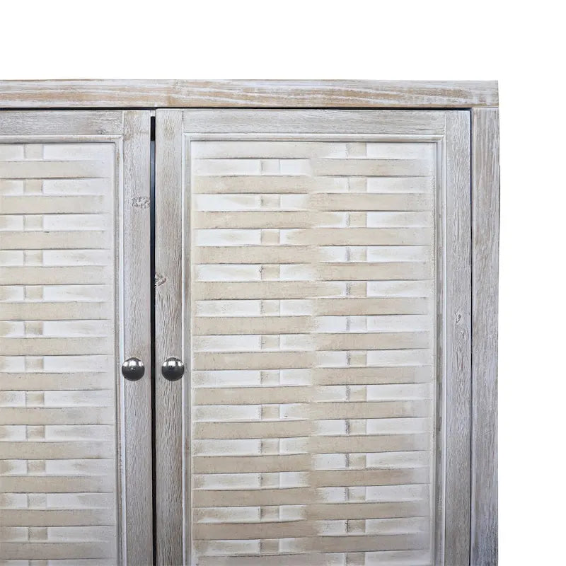 Buffet en bois à 4 portes avec armoire de rangement