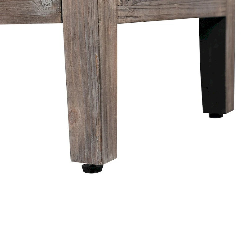 Meuble à quatre portes avec poignée de porte sculptée en forme de fleur