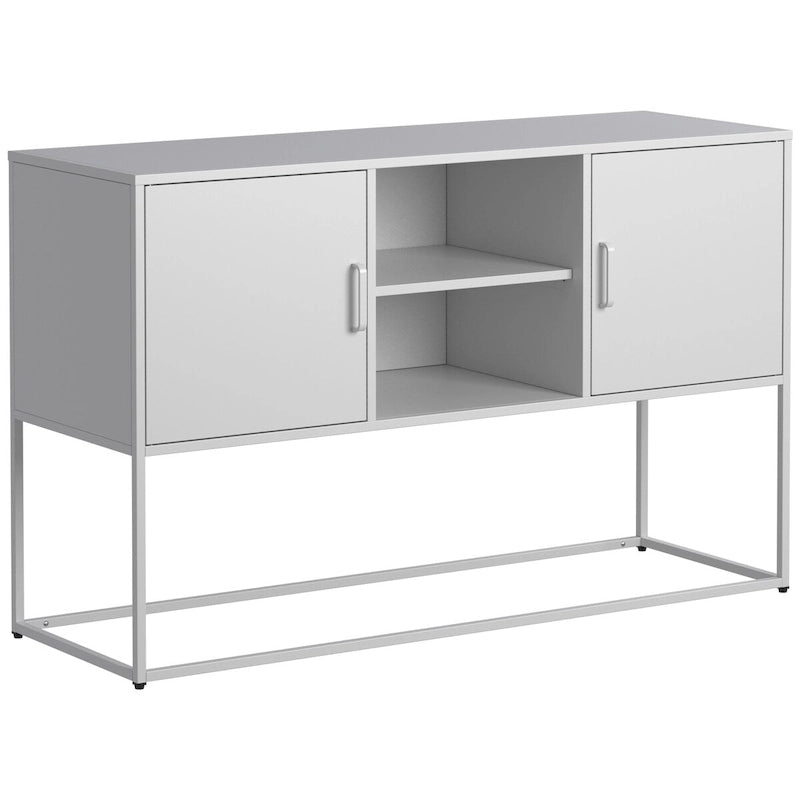 Meuble de buffet - Pieds réglables, anti-basculement, poignée élégante et fermeture magnétique silencieuse