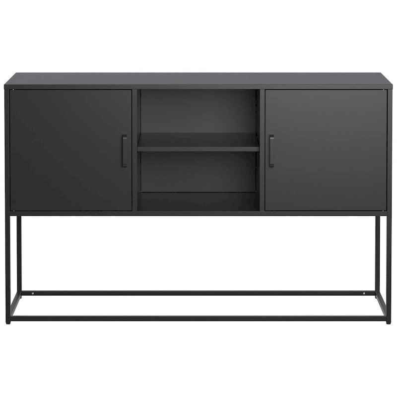 Meuble de buffet - Pieds réglables, anti-basculement, poignée élégante et fermeture magnétique silencieuse