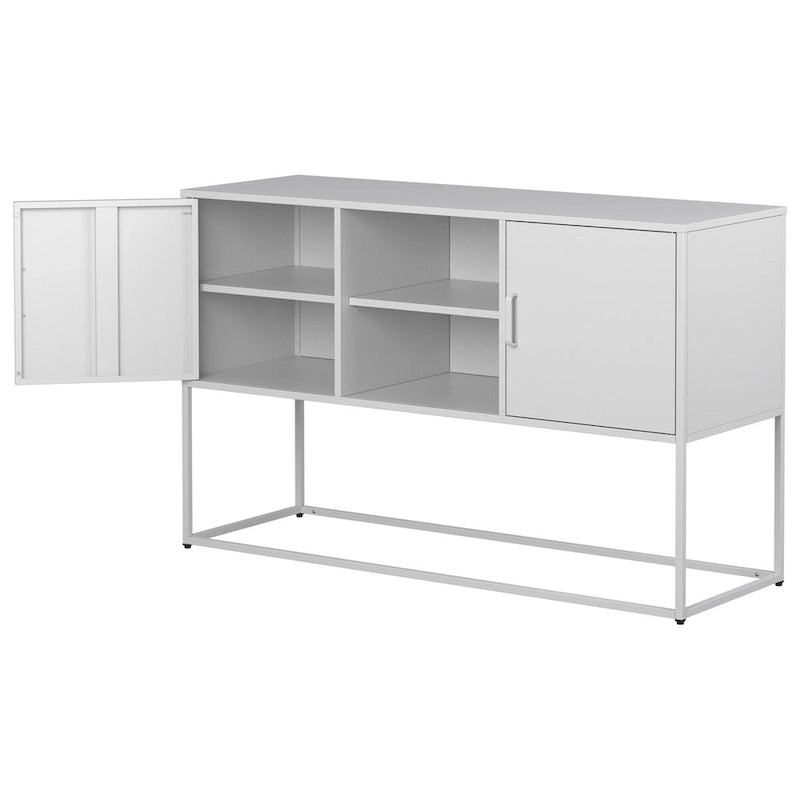 Meuble de buffet - Pieds réglables, anti-basculement, poignée élégante et fermeture magnétique silencieuse