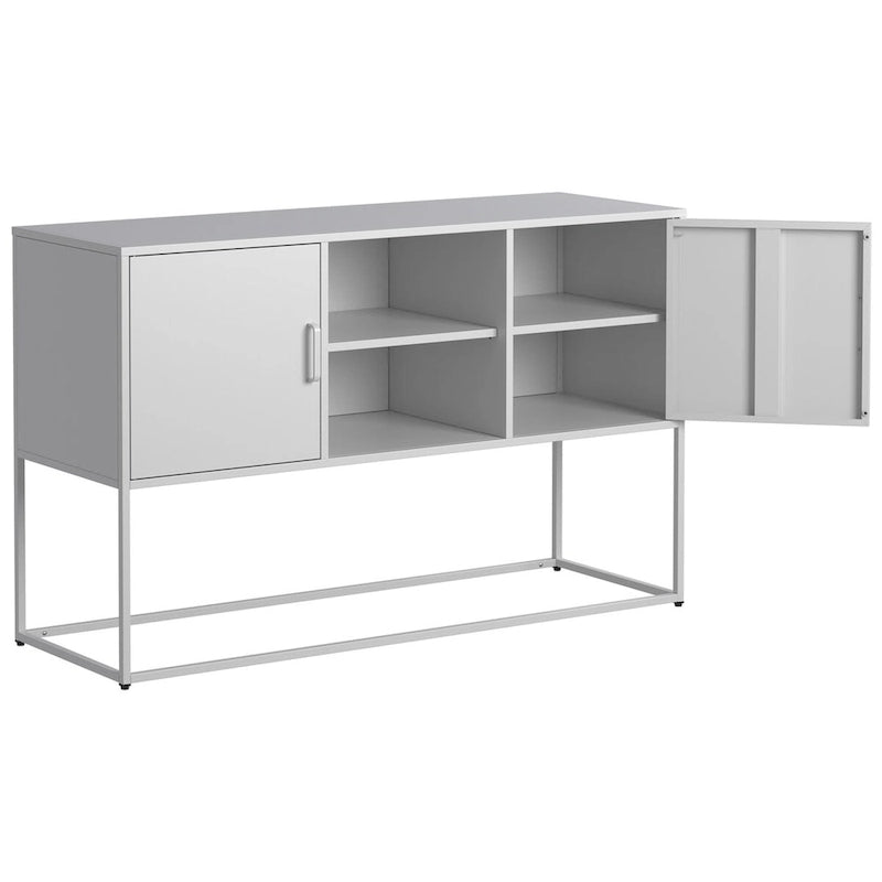 Meuble de buffet - Pieds réglables, anti-basculement, poignée élégante et fermeture magnétique silencieuse