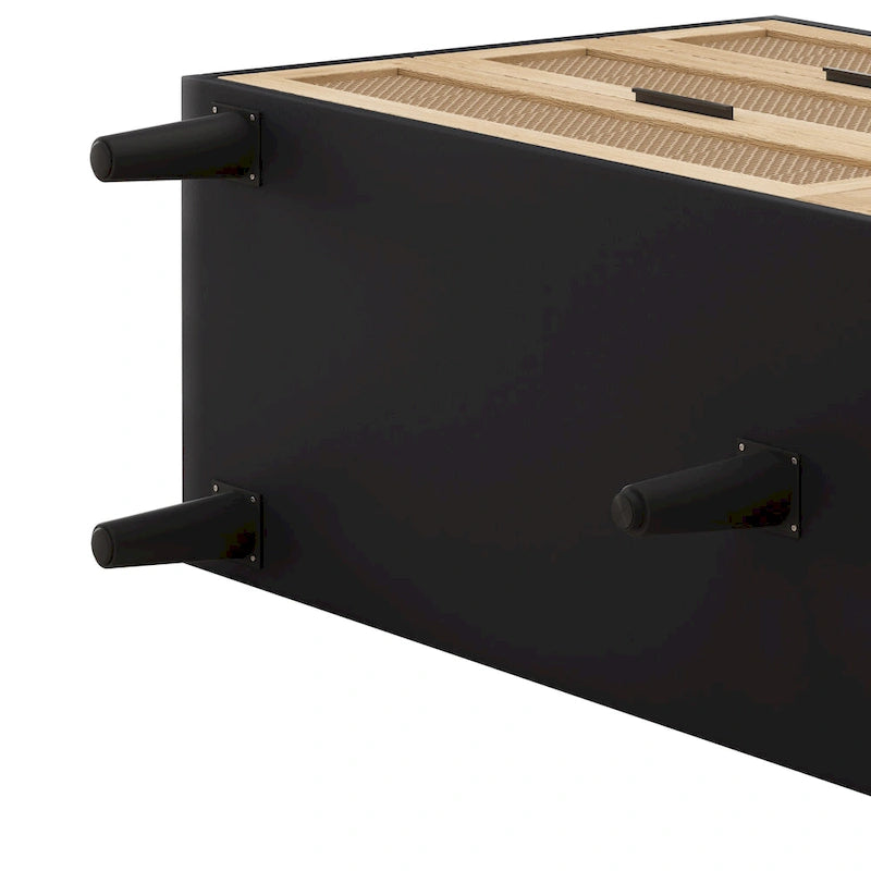Meuble de rangement en rotin à 6 tiroirs