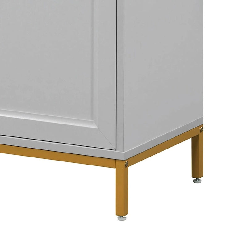 Bahut en bois avec plateau en faux marbre
