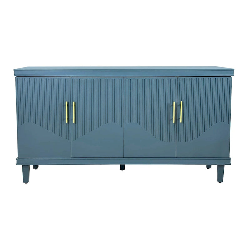 Armoire de rangement à 4 portes avec étagères réglables