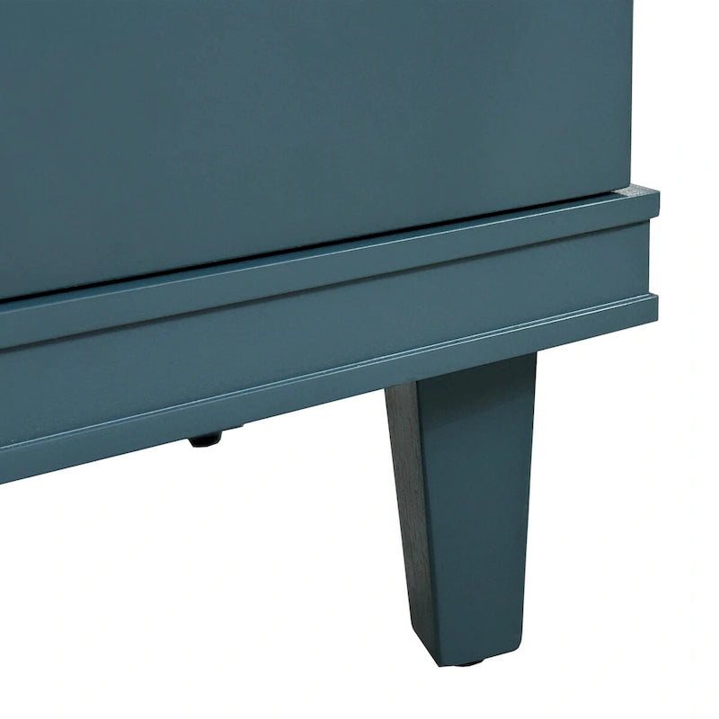 Armoire de rangement à 4 portes avec étagères réglables