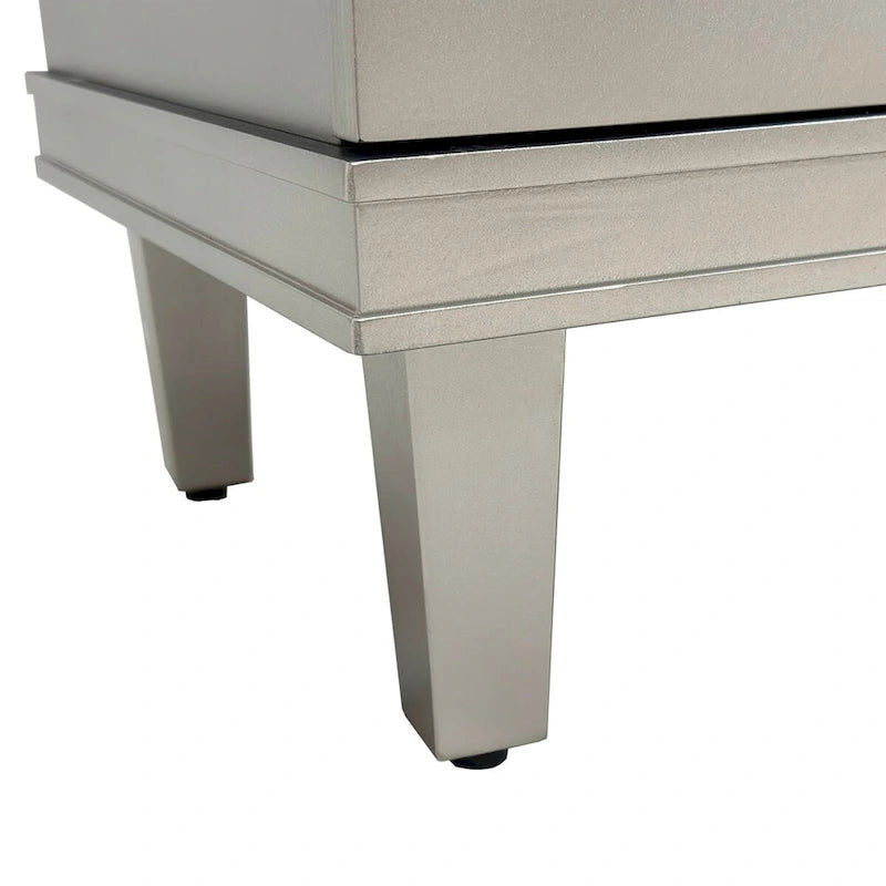 Armoire de rangement à 4 portes avec étagères réglables
