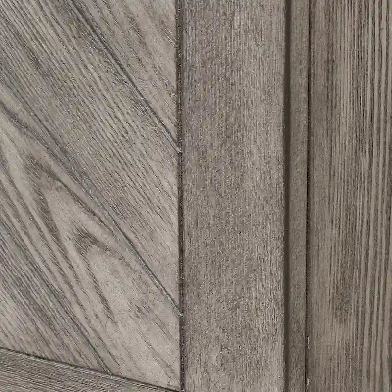Console 4 portes géométrique gris rustique
