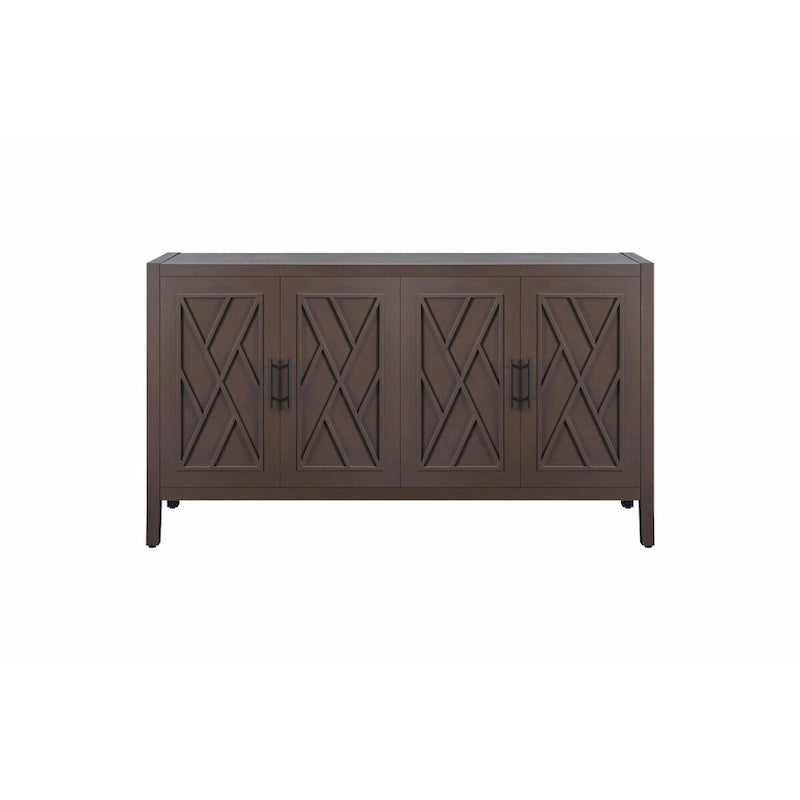Bahut de rangement en bois à 4 portes