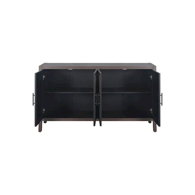 Bahut de rangement en bois à 4 portes