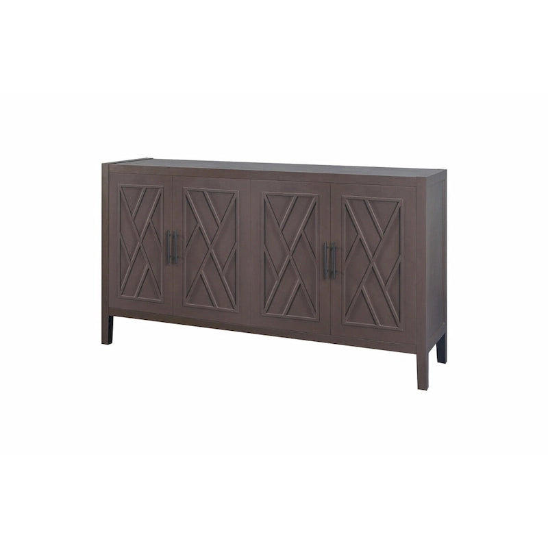 Bahut de rangement en bois à 4 portes