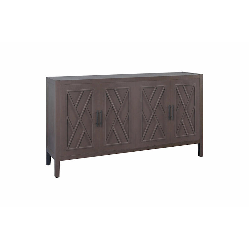 Bahut de rangement en bois à 4 portes