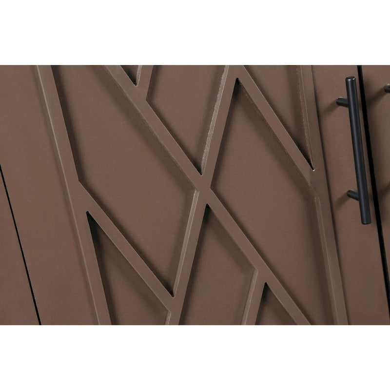 Bahut de rangement en bois à 4 portes