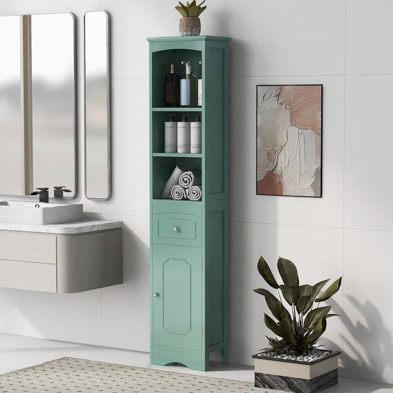 Meuble Colonne de Salle de Bain Autonome avec Tiroir