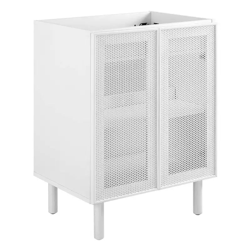 24" Perforated Metal Bathroom Vanity Cabinet (Sink Basin Not Included)