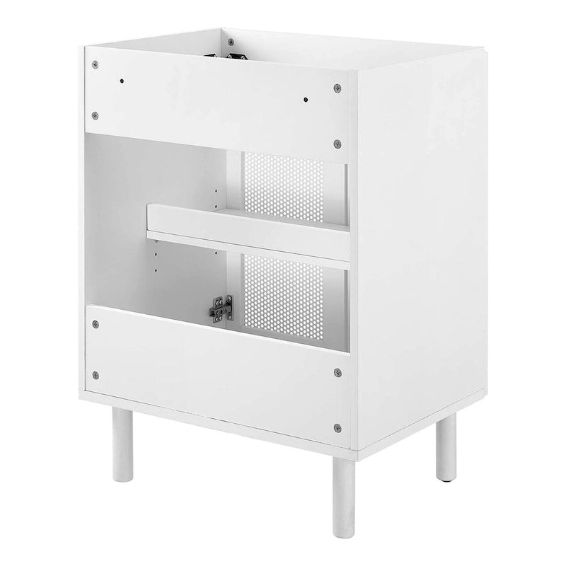 24" Perforated Metal Bathroom Vanity Cabinet (Sink Basin Not Included)