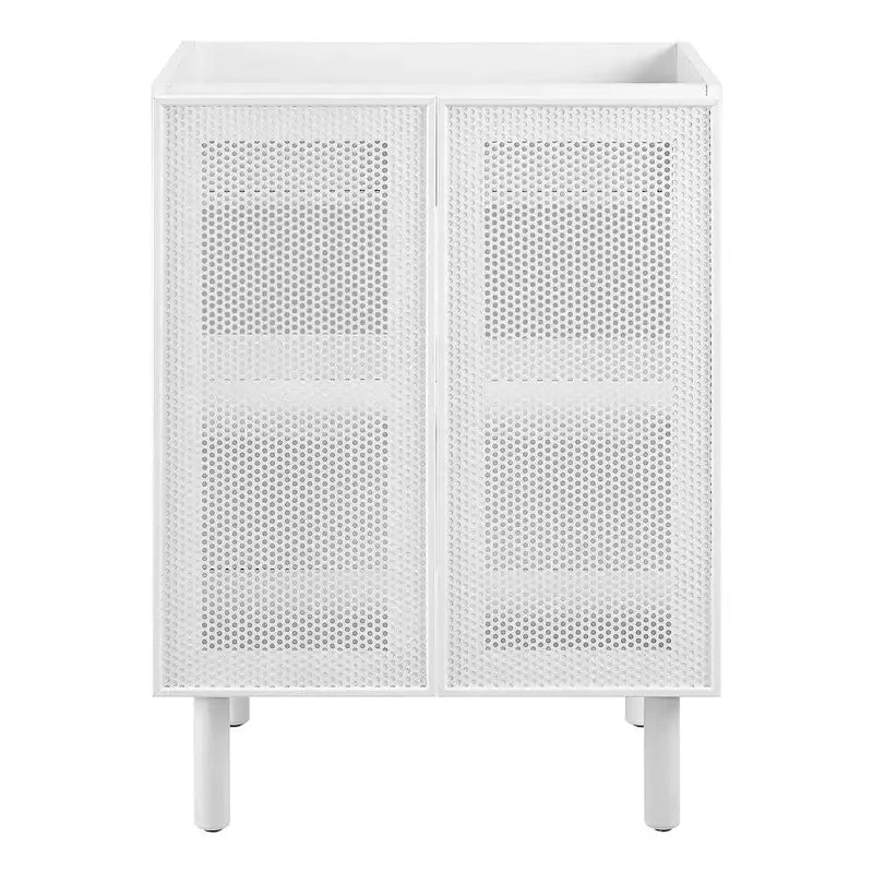 24" Perforated Metal Bathroom Vanity Cabinet (Sink Basin Not Included)