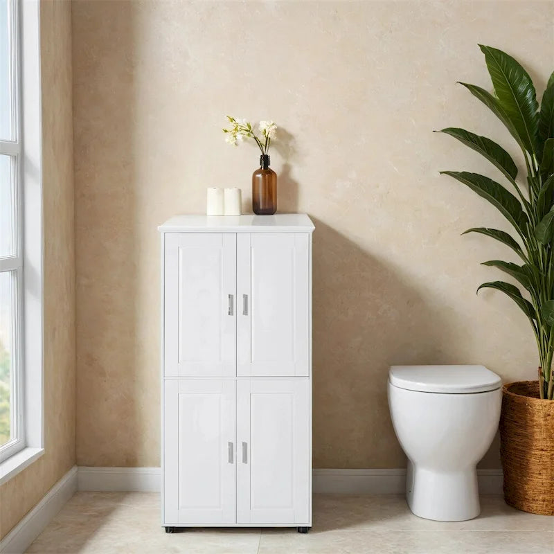 Bathroom Floor Storage Cabinet,Storage Unit,Freestanding Cabinet